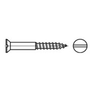 DIN 97 Senkkopf-Holzschraube mit Schlitz, Stahl, galvanisch verzinkt
