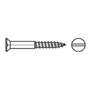 DIN 97 Senkkopf-Holzschraube 4,5x30 Messing blank Schlitz-3