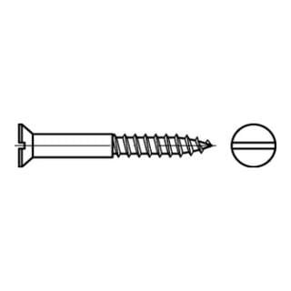 DIN 97 Senkkopf-Holzschraube Edelstahl A2 blank Schlitz