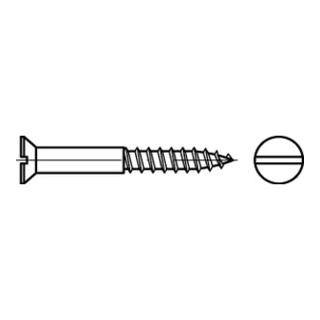 DIN 97 Senkkopf-Holzschraube mit Schlitz, Messing