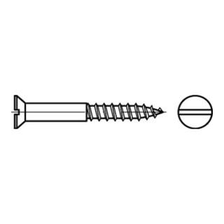 DIN 97 Senkkopf-Holzschraube 6x30 Edelstahl A2 blank Schlitz