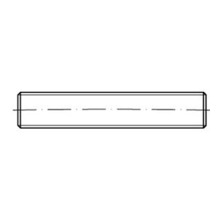 DIN 976 Form B Gewindestange, Edelstahl, blank