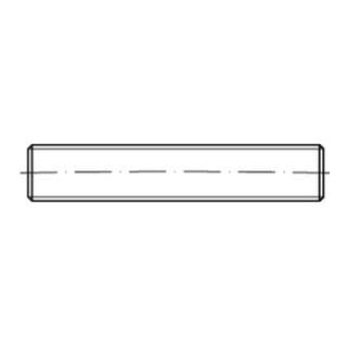 DIN 976 Form B Gewindestange, Stahl, galvanisch verzinkt