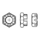DIN 979 Kronenmutter, niedrige Form, 04 M16 HP-1