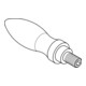 DIN 98 Drehbarer Ballengriff, Form E mit Gewindezapfen, ST E 25 M10 mit Gewindezapfen HP-3