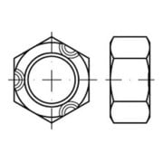 DIN 980 Sechskantmutter mit Metallklemmteil, Edelstahl, blank