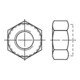 DIN 982 Sechskantmutter, Polyamidklemmteil, hohe Form, 8 galZn M6 HP-1