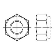DIN 982 Sechskantmutter, Polyamidklemmteil, hohe Form, Edelstahl A2 M6 KP