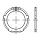 DIN 983 Écrou hexagonal avec partie de serrage (bague en polyamide), forme basse, FST 25x1,2 HP-1