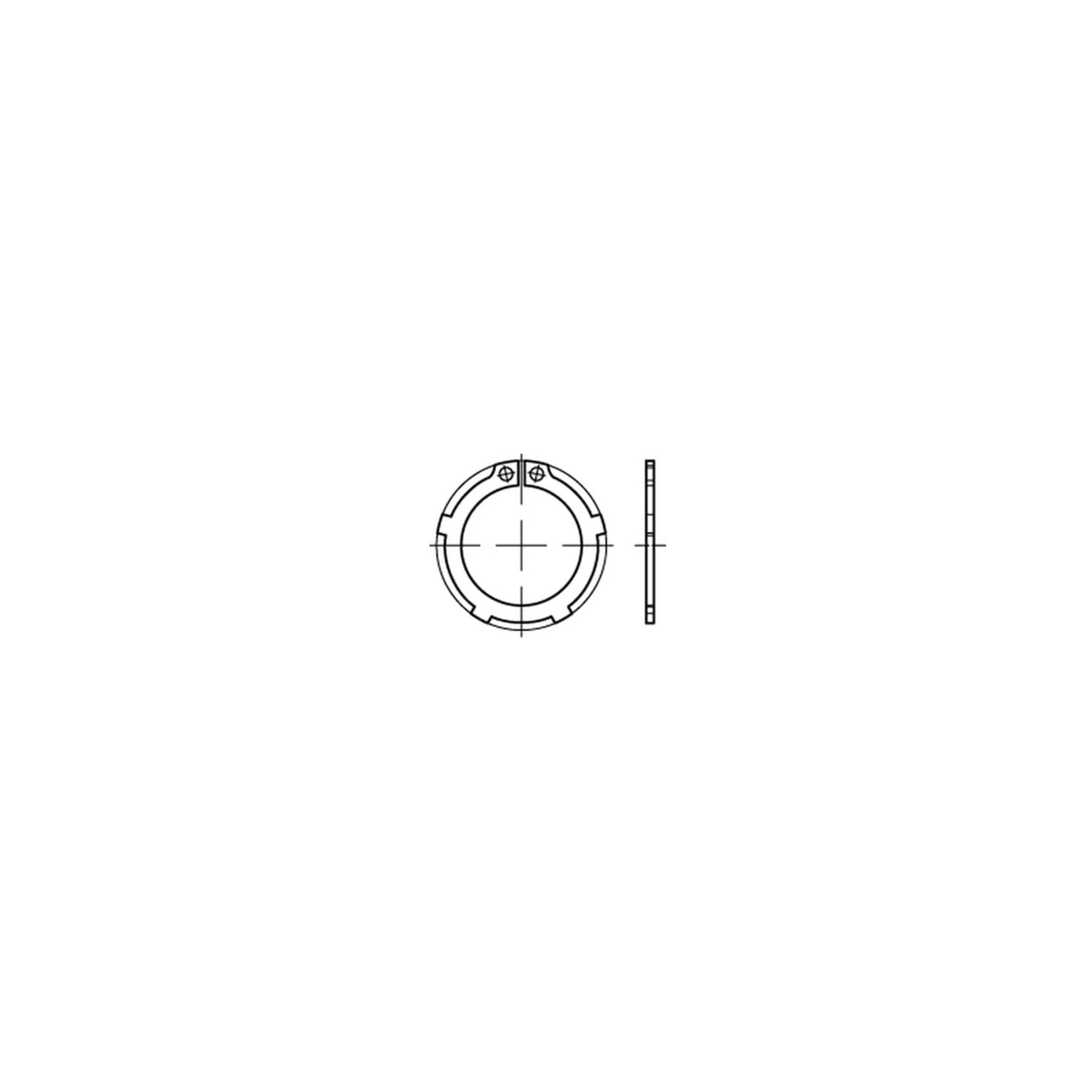 DIN 983 Sicherungsringe mit Lappen Federstahl 45 x 1,75 S ; Industrial Quality Supplies