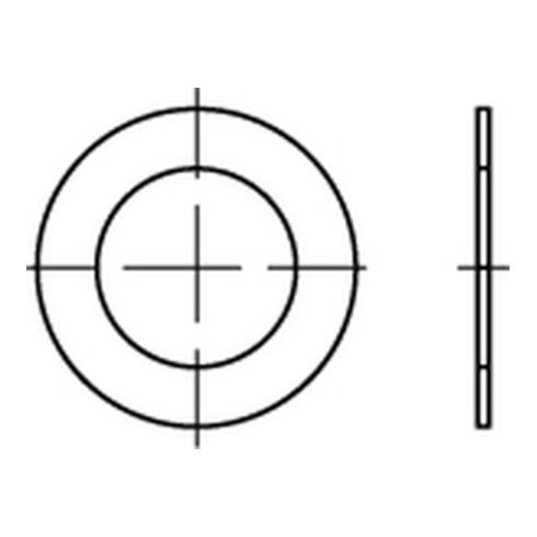 DIN 988 1.4301 40 x 50 x 0,2 Tol. ISO 4759-3/A-B A 2 K