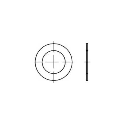 DIN 988 Passscheibe, ST 4x8x0,2 HP