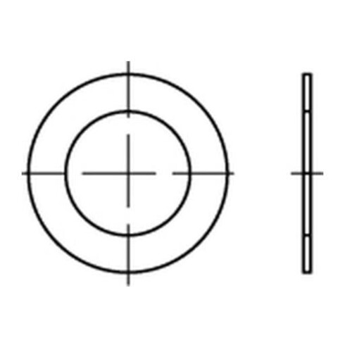 DIN 988 Passscheibe Stahl 20x28x0,25mm