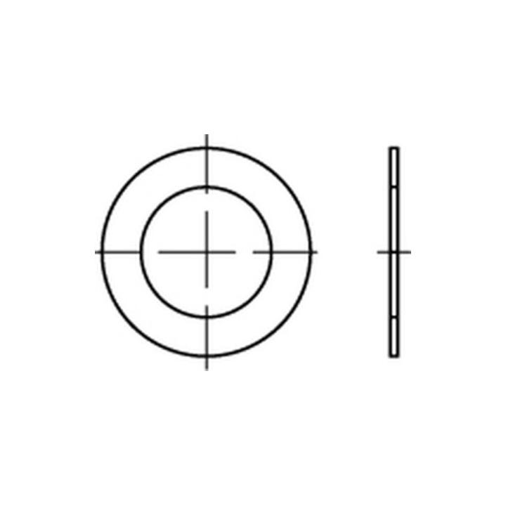 DIN 988 Passscheibe Stahl 22x32x0,3mm ; Industrial Quality Supplies