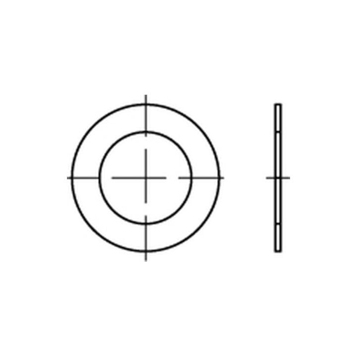 DIN 988 Passscheibe Stahl 63x80x1mm