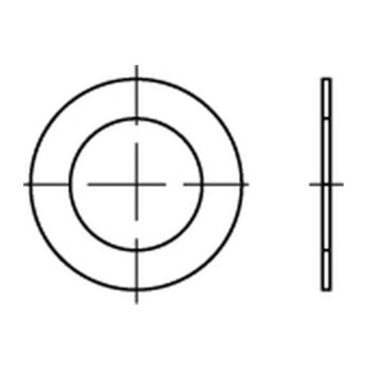 DIN 988 Passscheibe Stahl 6x12x0,5mm
