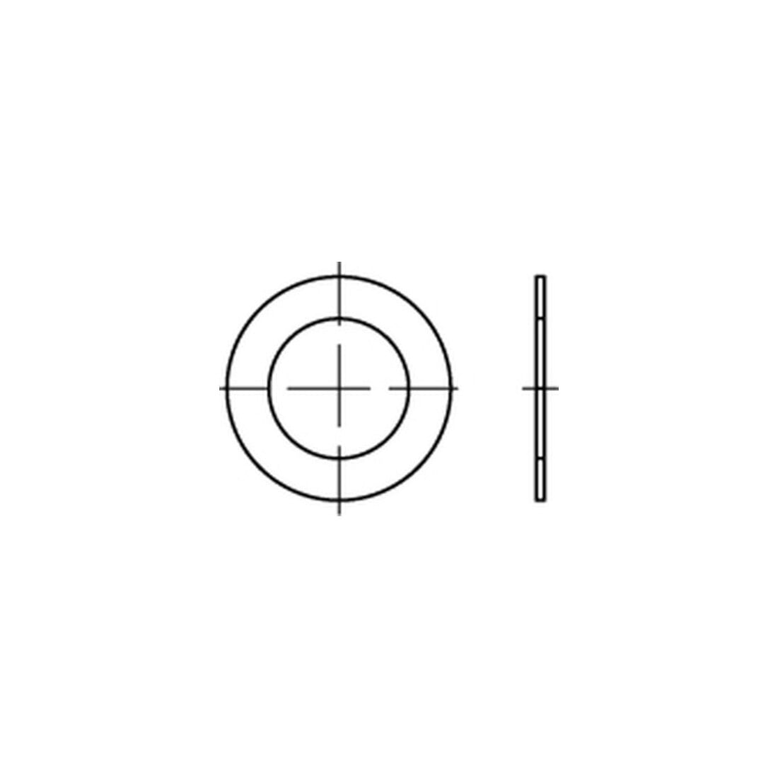 DIN 988 Passscheibe Stahl 75x95x0,3mm
