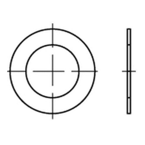 DIN 988 Passscheibe Stahl 75x95x1mm