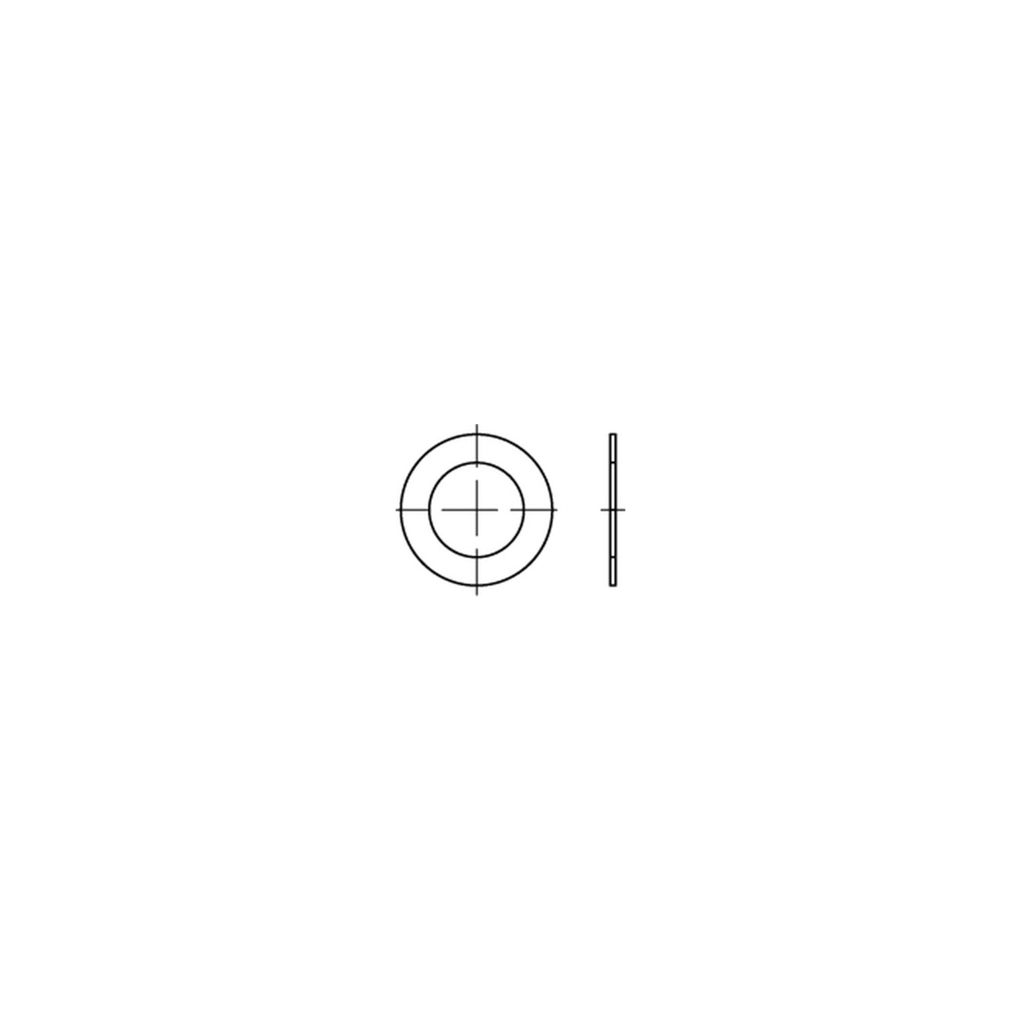 DIN 988 Stahl 16 x 22 x 0,2 K ; Industrial Quality Supplies