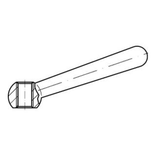 DIN 99 Kegelgriff Stahl N 50 M 6 geneigt mit Gewinde