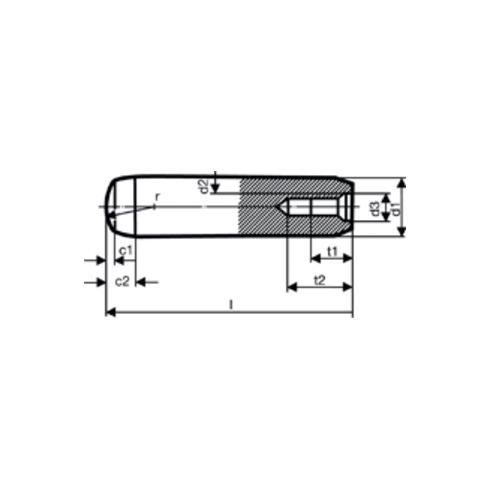 Zylinderstift DIN 7979 D Stahl gehärtet