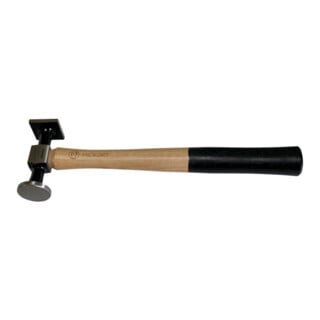 Dinging Hammer Marteau de redressage de carrosserie N1 BBSH3CF, manche en bois de hickory, alliage d’acier