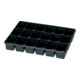 Dinzl Boîte en tôle d'acier 18 compartiments 50 × 340 × 240 mm avec insert en plastique