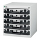 Dinzl Coffre-fort de stockage 5 compartiments 434 × 416 × 256 mm pour caisses en tôle d’acier