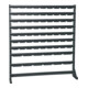 Dinzl Kleinteile-Lagerregal KTLR DL7/2 1110 x 1020 x 235mm basaltgrau Stahlkonstruktion