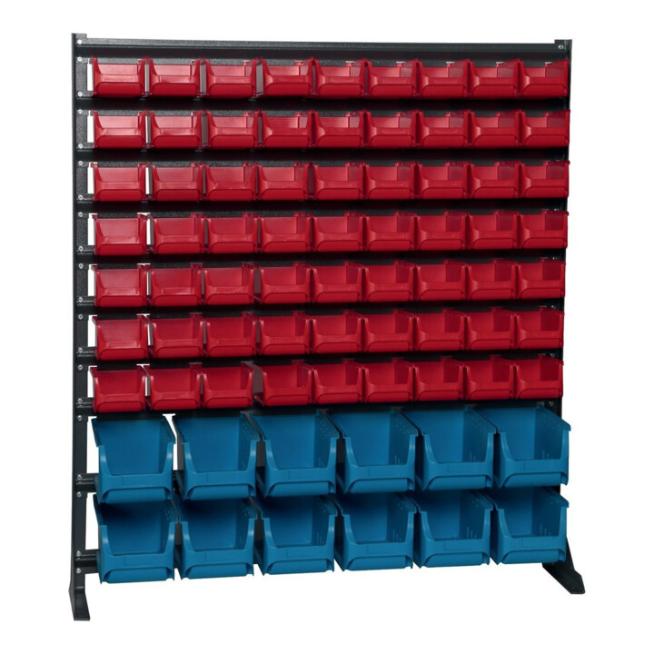 Dinzl Kleinteile-Lagerregal KTLR DL7/2 1110 x 1020 x 235mm basaltgrau Stahlkonstruktion