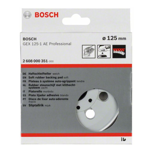 Bosch Disco abrasivo extra soft 125mm per GEX 125-1 AE Professional