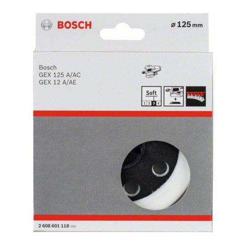 Bosch Disco abrasivo morbido 125mm per GEX 12 A GEX 12 AE GEX 125 A GEX 125 AC