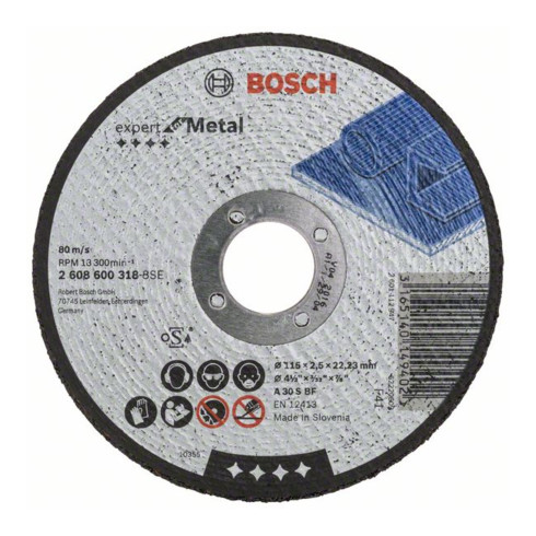 Bosch Disco da taglio Expert for Metal A 30 S BF 115mm 2,5mm