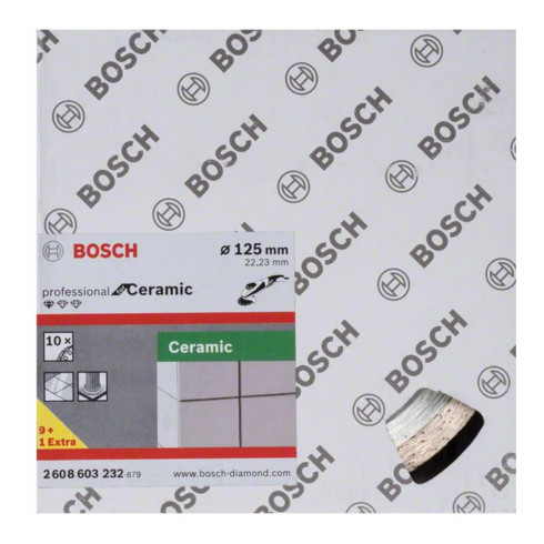Bosch Disco da taglio diamantato Standard for Ceramic, 125x22,23x1,6x7mm
