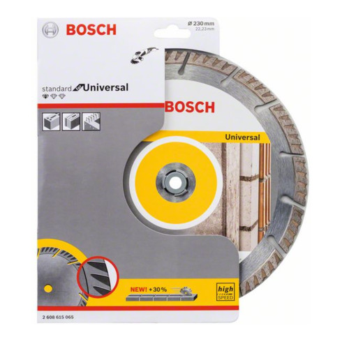 Bosch Disco da taglio diamantato Standard for Universal 230x22,23x2,6x10mm