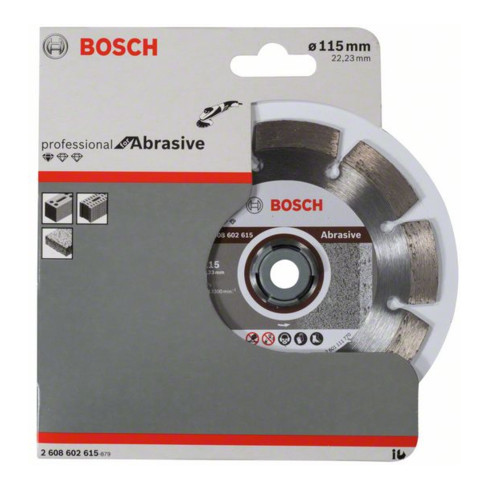 Bosch Disco da taglio diamantato Standard for Abrasive 115x22,23x6x7mm