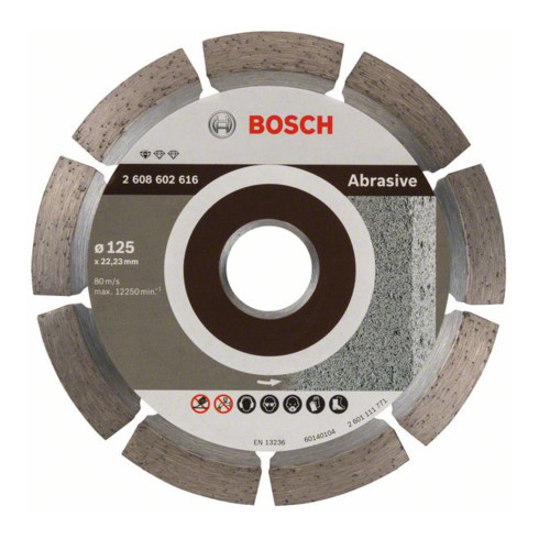Bosch Disco da taglio diamantato Standard for Abrasive 125x22,23x6x7mm