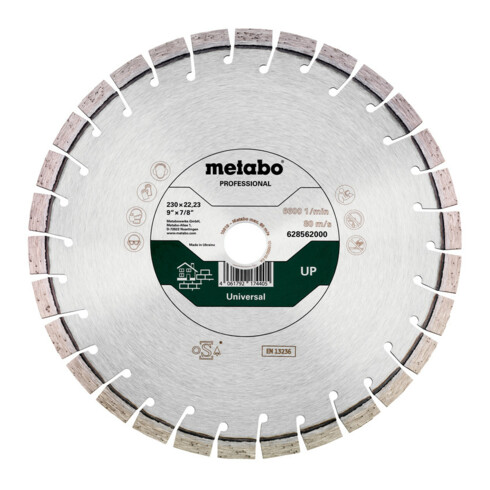 Metabo Disco diamantato Universal Professional 230x22,23mm, "UP"