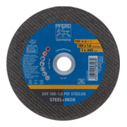 PFERD Disco da taglio EHT 115-1,0 PSF STEELOX Inox, dritto