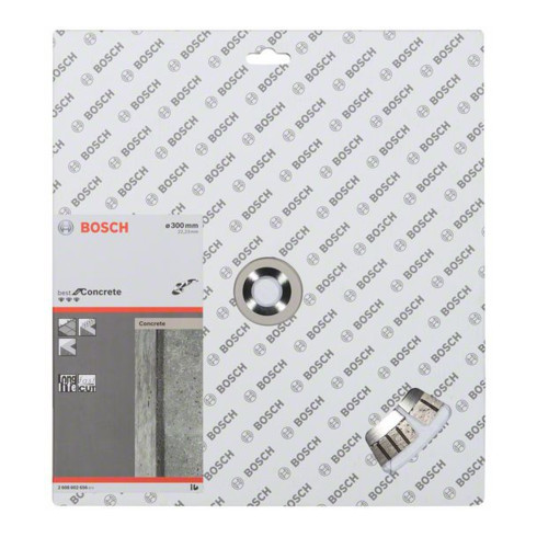 Bosch Disco da taglio diamantato Best for Concrete, 300x22,23x2,8x15mm