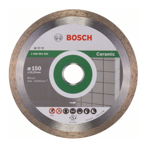 Bosch Disco da taglio diamantato Standard for Ceramic 150x22,23x1,6x7mm