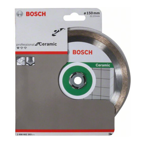 Bosch Disco da taglio diamantato Standard for Ceramic 150x22,23x1,6x7mm