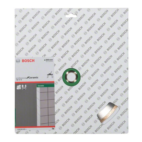 Bosch Disco da taglio diamantato Standard for Ceramic 300x30 + 25,40x2x7mm
