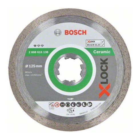 Bosch Disco da taglio diamantato X-LOCK Standard for Ceramic