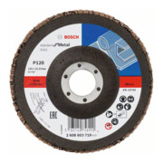 Bosch Disco lamellare X431 Standard for Metal, in fibre di vetro, dritto