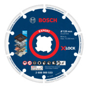 Bosch Disco per troncatura EXPERT Diamond Metal Wheel X-LOCK 125 x 22,23 mm per smerigliatrici angolari con X-LOCK e con ghiera di serraggio
