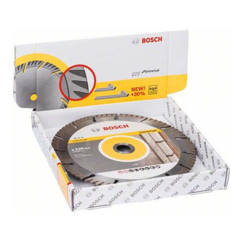 Bosch Disco da taglio diamantato Standard for Universal 230x22,23x2,6x10mm