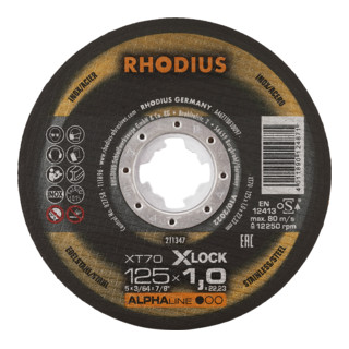 Disco per troncatura ultrasottile RHODIUS ALPHAline XT70 X-LOCK