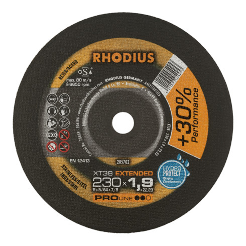 RHODIUS Disco per troncatura ultrasottile PROline XT38