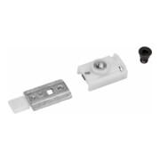 Dispositif d'arrêt mécanique Dorma RF-GN pour glissières G-N argent angle d'ouverture jusqu'à 150°